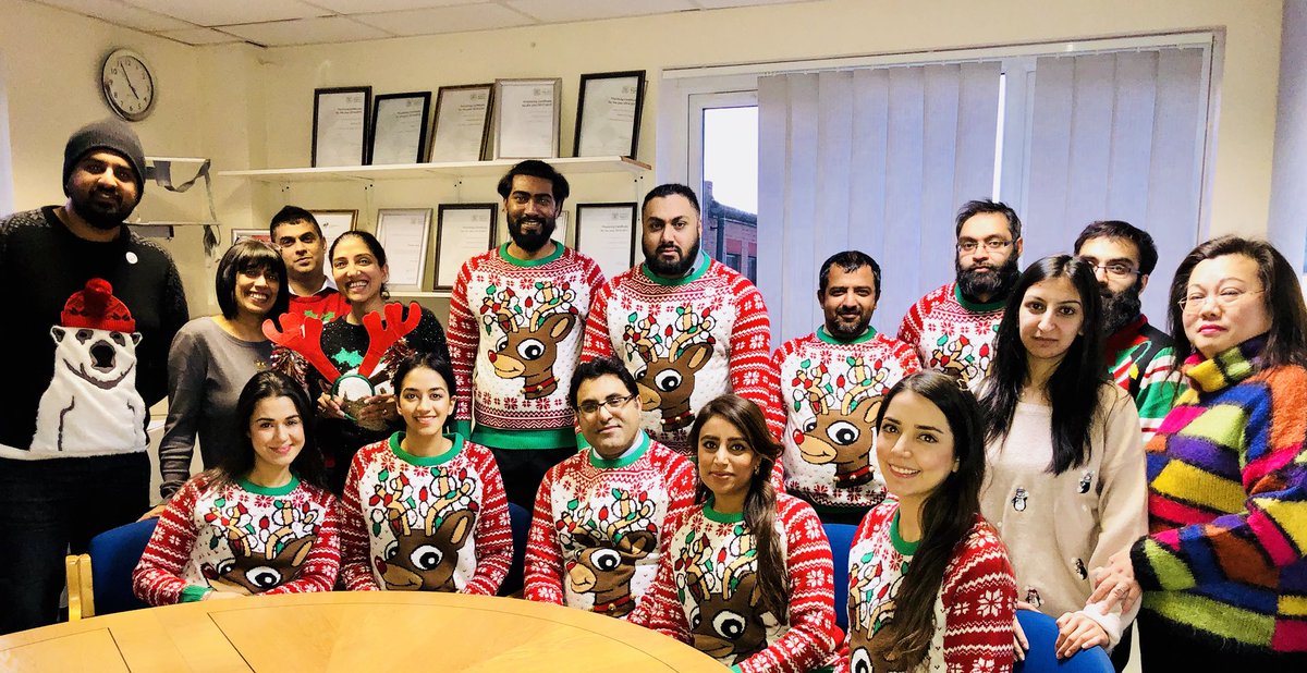 MTGsolicitors's tweet photo. The team at #mtgsolicitors getting into the spirit of #christmasjumperday for #savethechildren! @SavetheChildren Happy holidays to everyone! 🎄 https://t.co/9IAwT2mDsI