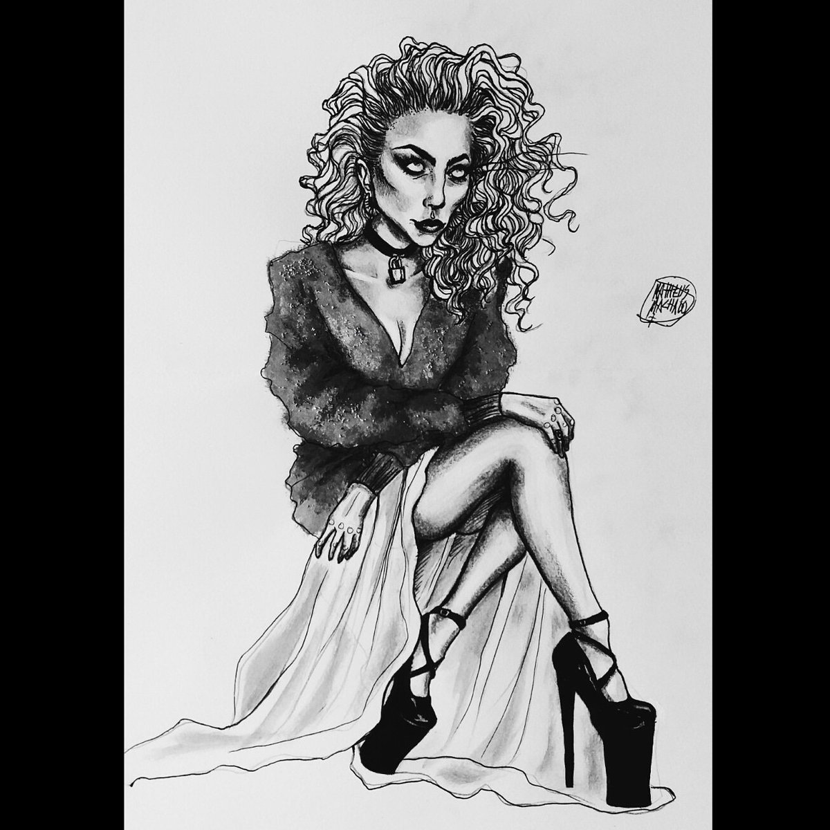 matheus_mf66's tweet photo. @ladygaga by me @ladygaga by me #ladygaga #blackwithe #pretoebranco #drawing #desenho #illustration #ilustração #painting #pintura #watercolor #aquarela #matheusmachadof #dope #art #arte #matheusmachadofart https://t.co/DmG7XuNlqS
