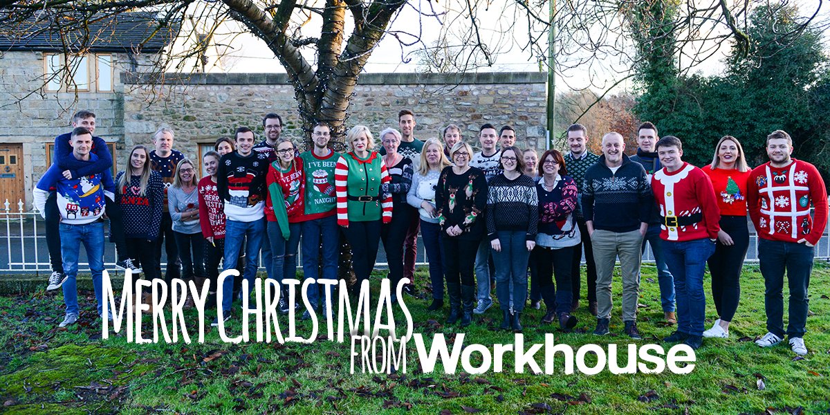 workhouseagency's tweet photo. Feeling festive at Workhouse HQ for #ChristmasJumperDay, raising money in aid of @savechildrenuk and @blackburnyz! https://t.co/a19aluYGXX