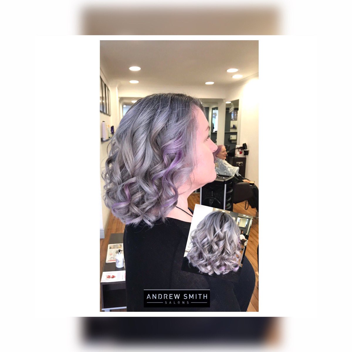 andrewsmithhair's tweet photo. Stunning silver and #ultaviolet flashes complemented with some beautiful curls created by Warren at Fareham 🤩
.
.
.
.
.
#milkshakehairuk #wonderfullife #hottoolsproeu #goodsalonguide5star #lazywaves #haircolour #hottoolsproeu #silverhair #lilachsir #violethair #ultraviolethair https://t.co/Y5ZT79v5q5