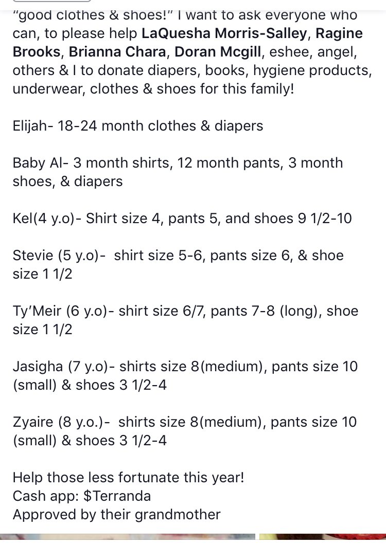 Tallbrown45's tweet photo. A family of 7 boys, who are raised by their sick, elderly grandma. The kids are bullied and picked on, b/c they don’t have “good” clothes or shoes. 🗣🗣In need of old/new clothes, shoes, diapers, school supplies, books, etc to this family. DM for more info. Cashapp: $Terranda https://t.co/WXZZoIpWet