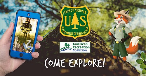 everykidinapark's tweet photo. Whoa, the @ForestService has partnered with the American Recreation Coalition to bring the Agents of Discovery, a mobile game focused on national forests and grasslands! #technology #itsallyours https://t.co/ORgcQMjgGq
