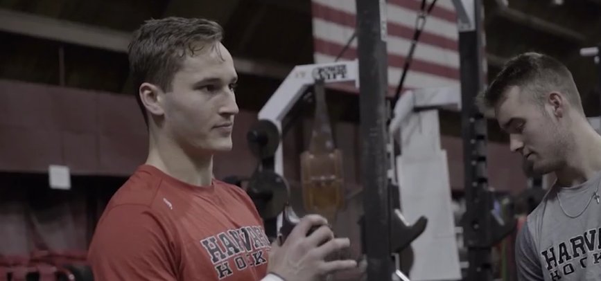 Check out this great feature on <a href="/jackbadini/">Jack Badini</a> and <a href="/HarvardMHockey/">Harvard Men's Hockey</a> in the latest <a href="/CollegeHockeyTV/">CollegeHockeyNation</a> episode: espn.com/watch/_/id/325… #GoCrimson