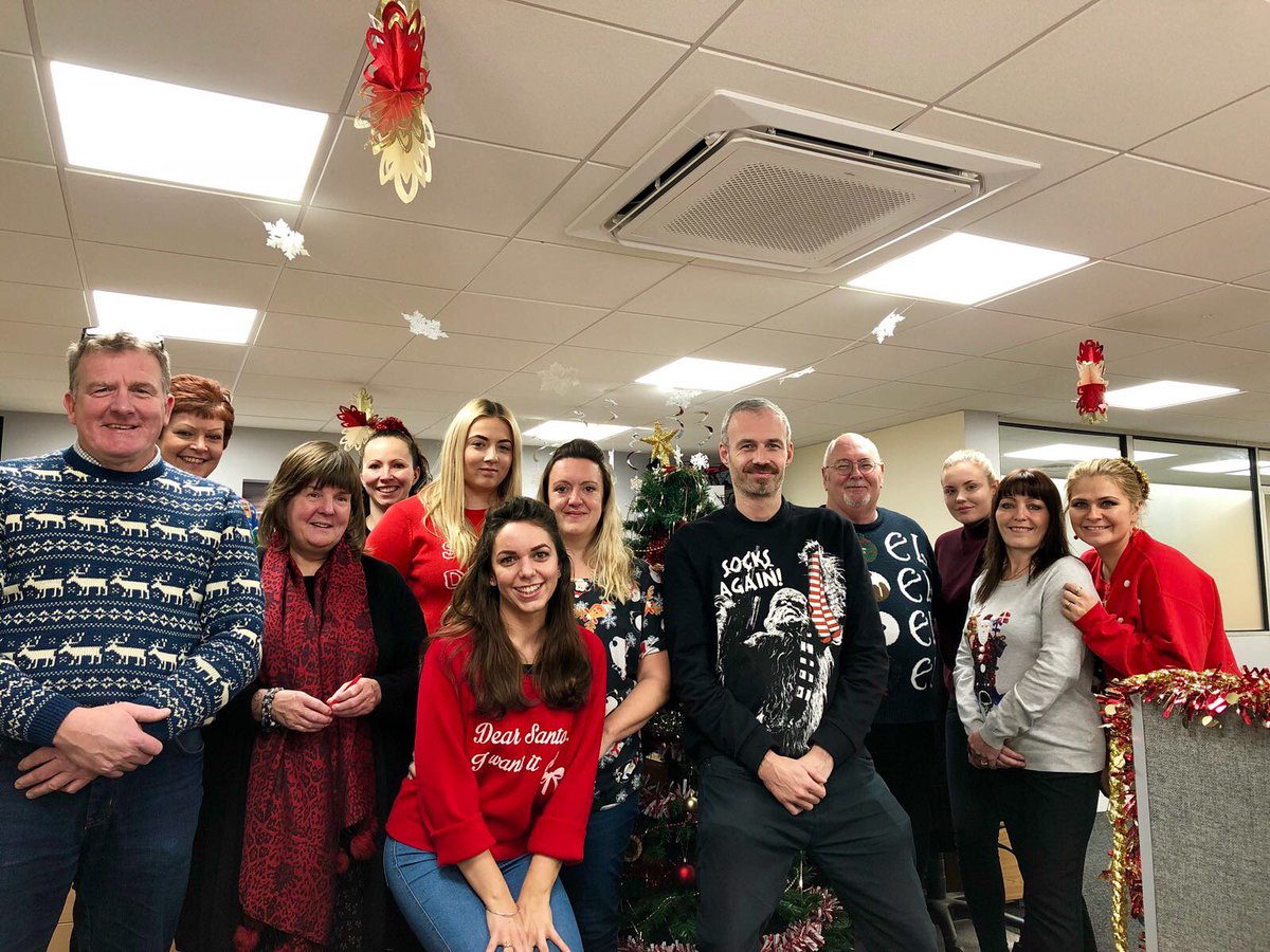 AMUK_LTD's tweet photo. This year Christmas Jumper Day fell on a Friday, and AMUK staff were encouraged to wear their jumpers to work 🙂 Happy xmas jumper day! https://t.co/ExvCHrk8VH
