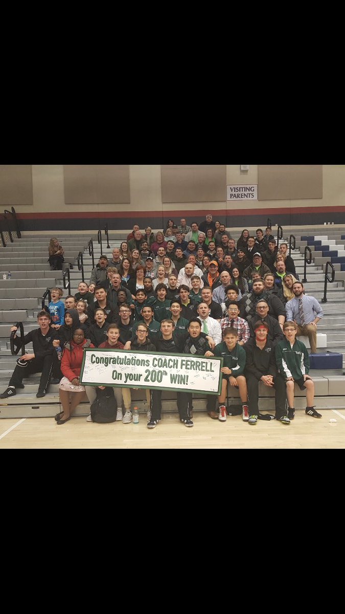 WAWMHALE's tweet photo. @fox6now Nathan hale wrestling coach hits 200 win in weeslting!! https://t.co/17hozK0lvs