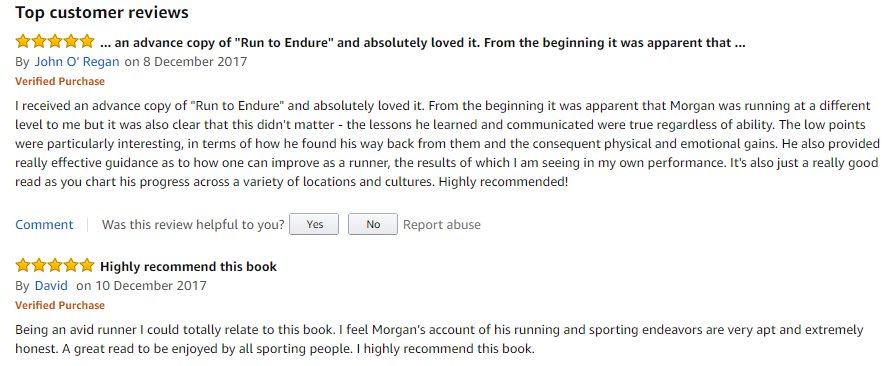 RunToEndure's tweet image. Some great reviews coming in this week. Thanks to the readers for sharing their thoughts on the book. Get your copy now via Amazon: amzn.to/2ohveYX #running #runtoendure #stoic #stoicrunner #fridayfeeling #tgif #fitforlife #fitspo