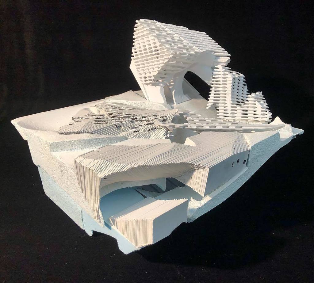 #composite #speculative #object #speculative #landscape: #waterplay #model at #prattgaud first semester #graduate #architecture Studio.  Instructor: Alexandra Barker.  Coteacher:  Olivia Vien.  Student:  Samantha Lee Chan
.
.
.
#architecture #pratt #prat… ift.tt/2ARNca8