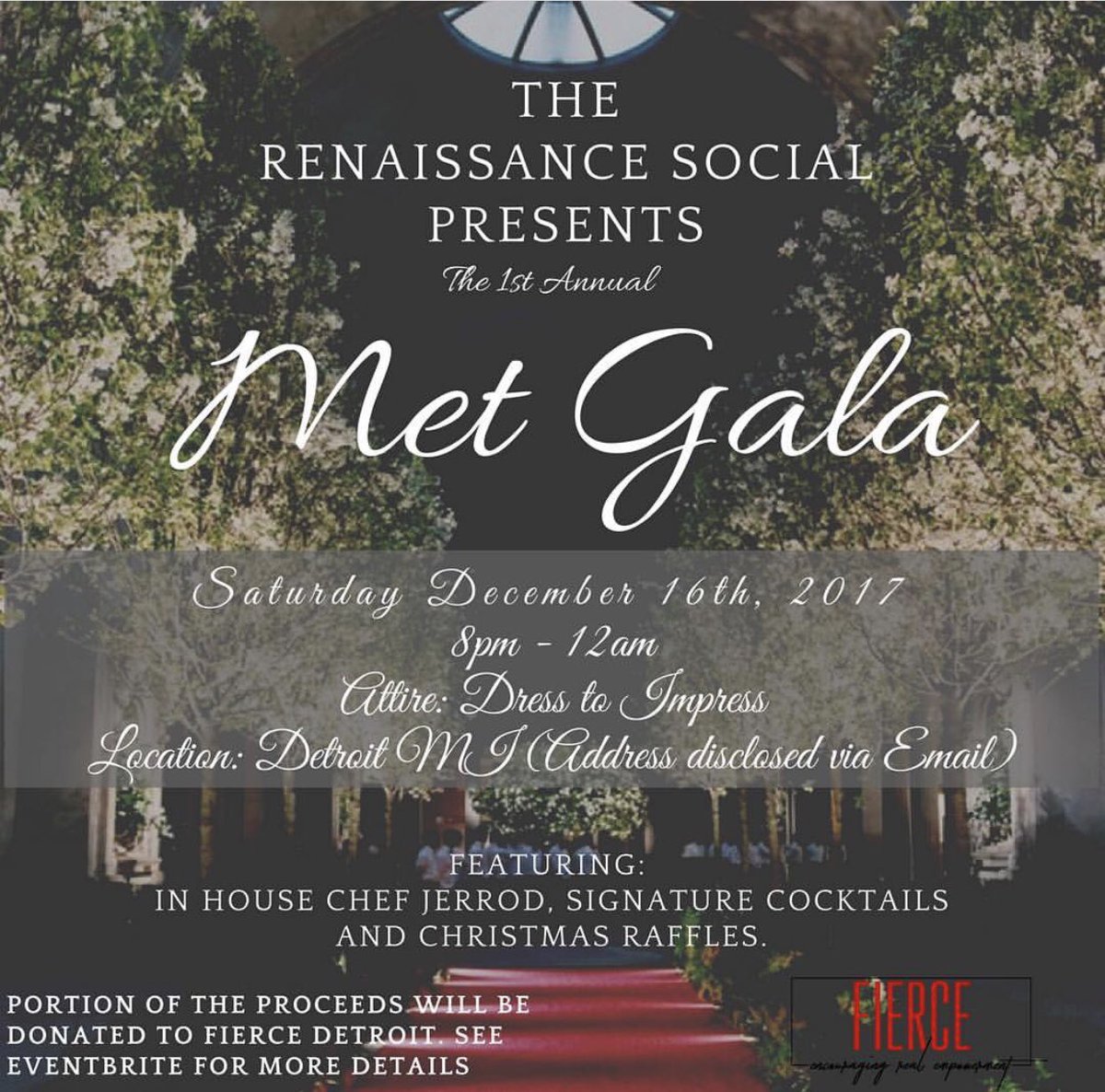 TheRenSocial's tweet photo. The Met Gala is tomorrow ladies and gents! If you haven’t done so already get your tickets!! https://t.co/M65StTfI03