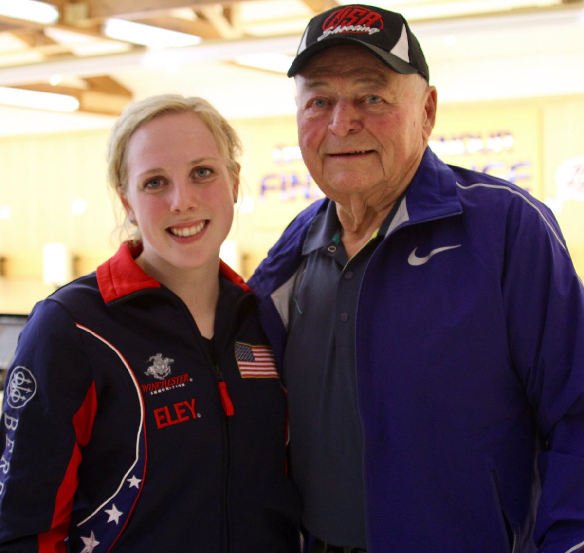 GinnyThrasher's tweet photo. Very saddened to hear about the passing of Olympic legend and most decorated shooter in the world, Lones Wigger. Pictures from April 2017 and July 2014. #RIPWIG https://t.co/D9AJRiQa8E