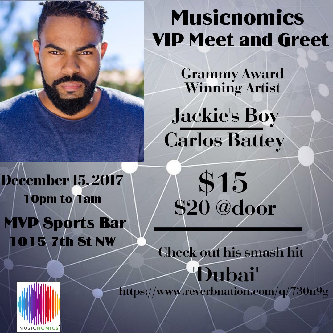knowmorbsallowe's tweet image. It All Begins Here Tonight!!! MUSICNOMICS FINANCE THE DREAM EVENT! Grammy Award Winner Carlos Battey come to the DMV!!!! #musicnomics Meet me there!