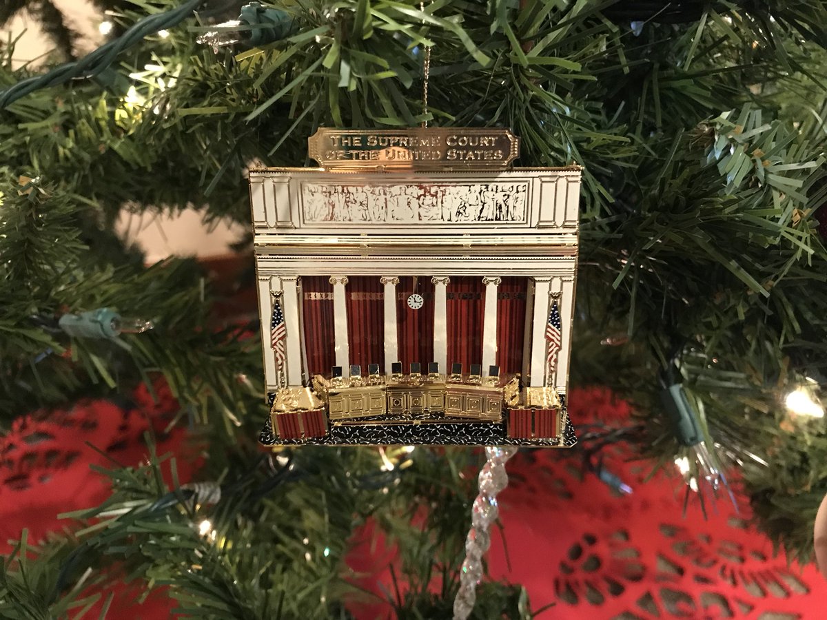 ColumbusBar's tweet photo. #BarTree Part Two:

While our indoor tree may not be quite as big, it has a lot of heart - our donated @USSupremeCourt ornaments ✨ https://t.co/lhtIHqD0PK