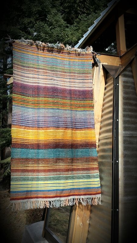 Your #DailyDoseofInspiration! Sunny Days, handwoven blanket by G. Pedro Kinner, 36″ x 66″,
Churro wool (all from the Churro Club) weft on Romney wool warp. Visit our blog for more! buff.ly/2AVtNEl
