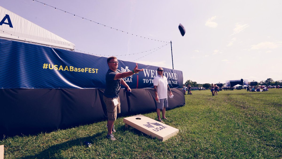 USAA's tweet photo. Say hello to #USAABaseFEST! A festival made for our dedicated military. Learn more and see today's acts below! https://t.co/7TnsMJyXeX https://t.co/duCv9zQk3e