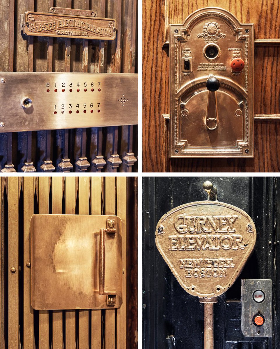 thechsgroup's tweet photo. Article on New York’s passenger elevators that are still manually operated. Works of art! https://t.co/xJ2lhbW3JU https://t.co/HXFk9a7G1Y