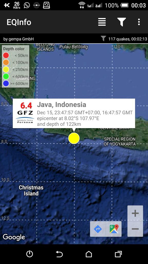 areque7's tweet photo. Ini dia info gempa nya https://t.co/zWgFRX2bsz