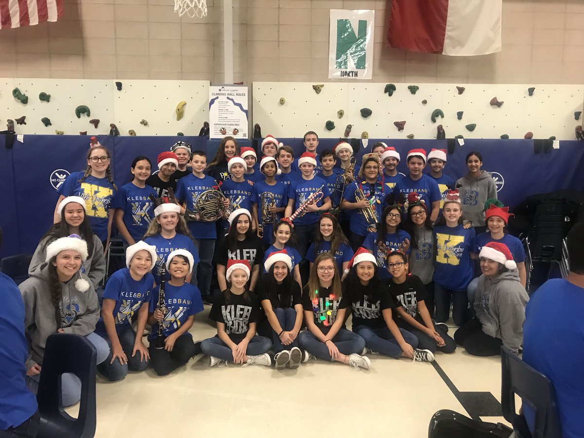 Former <a href="/BrillKISD/">Brill Elementary</a> Broncos from <a href="/KlebKISD/">Kleb Intermediate</a> Band, Choir, and Orchestra on the Holiday Tour! 🎄🎶