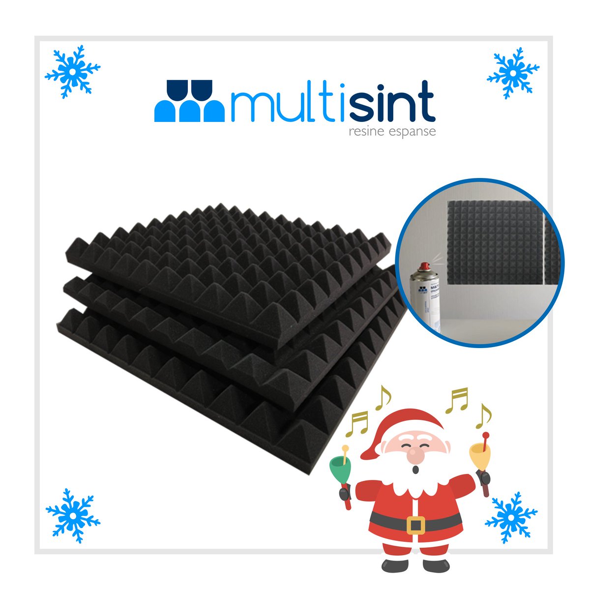 MultisintItalia's tweet photo. Musica alta questo #Natale?
Scopri i nostri Pannelli #insonorizzanti ignifughi certificati
Ci trovi per lo #shop su #amazon @Italsponge - Multisint
https://t.co/7VluQ7zeTC
#foam #acustic #acustica #christmas #sound #best #poliuretani #multisint #musica #studio #natale https://t.co/ddHDdnU5t0