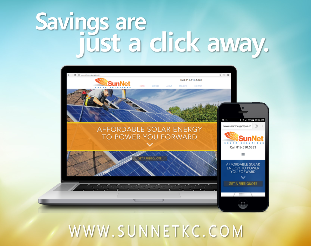 sunnetsolarkc's tweet photo. Call or click today and learn why solar energy is the best and right choice for your home. 816.307.2995 or https://t.co/5UImfkOQpX 
#SolarEnergy #SolarPanels #Solar #CleanEnergy #SunNetKC https://t.co/WpCobiZfuB