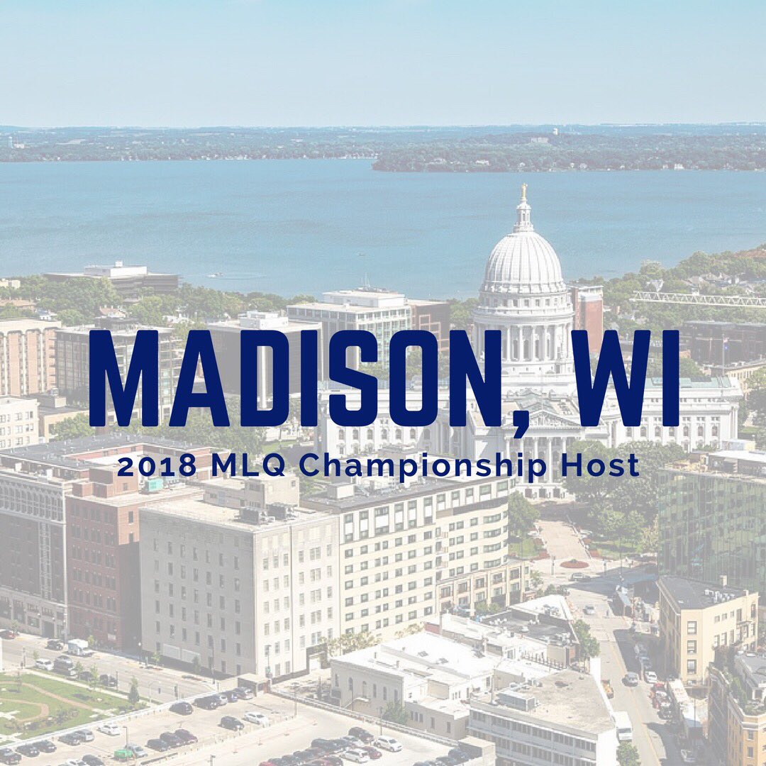 The #MLQChampionship returns to the Midwest in summer 2018. Read the full release: bit.ly/2Cyhc8e @Visit_Madison 🏆🧀