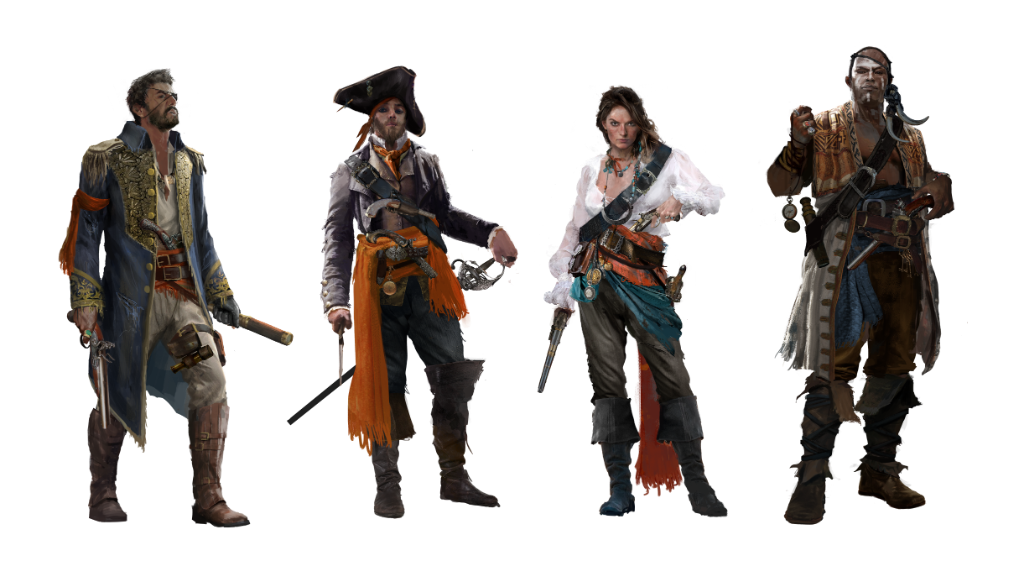 skullnbonesgame's tweet photo. Who is your favourite captain? Let them inspire you in this #FanArtFriday, share with us your own art using #SkullandBonesArt 🎨 https://t.co/C3ZaOM95Dk