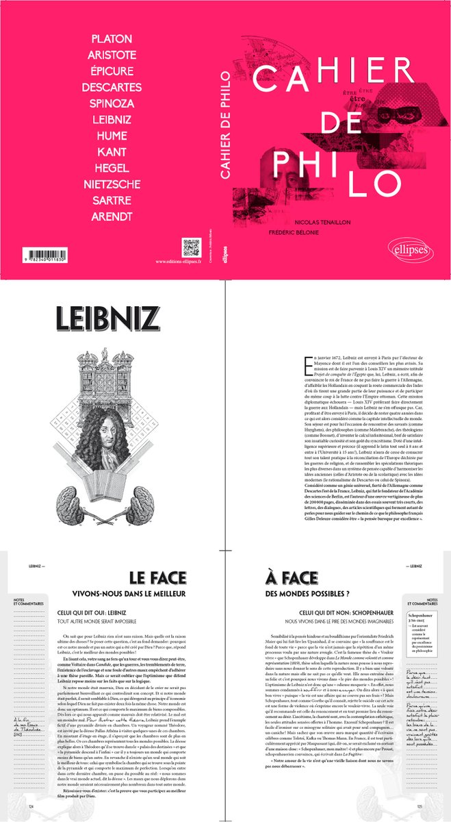 Le "Cahier de la Philo" de N. Tenaillon et F. Bélonie, qu'est-ce que c'est ? 

- Un beau livre
- Revisitant 12 philosophes essentiels
- Sérieux sur le fond, fun sur la forme

Que demander de plus pour les fêtes qu'un cadeau nécessairement réussi ?