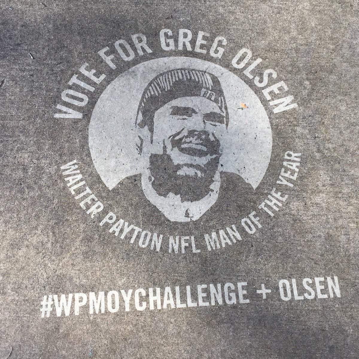 Panthers's tweet photo. Hey Charlotte! 

We put these up around the city. If you spot ‘em, take a pic! We’ll be on the lookout for photos 👀

#WPMOYChallenge + Olsen https://t.co/bxgwIVYxF3