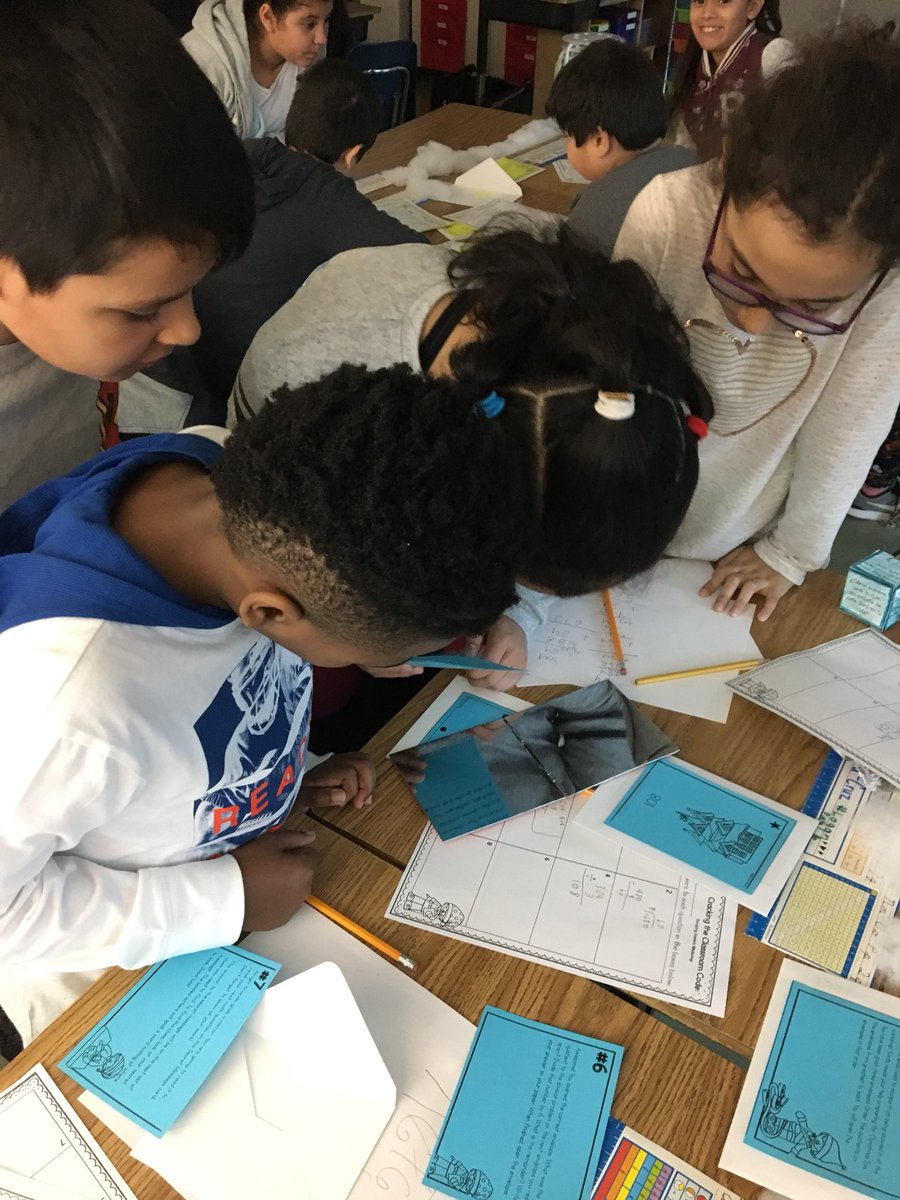 hybla4th's tweet photo. 4th Grade students were snowed in at the North Pole and had to crack division codes, puzzles, and questions to escape. #4thgraderocks https://t.co/z2rC4vyorR