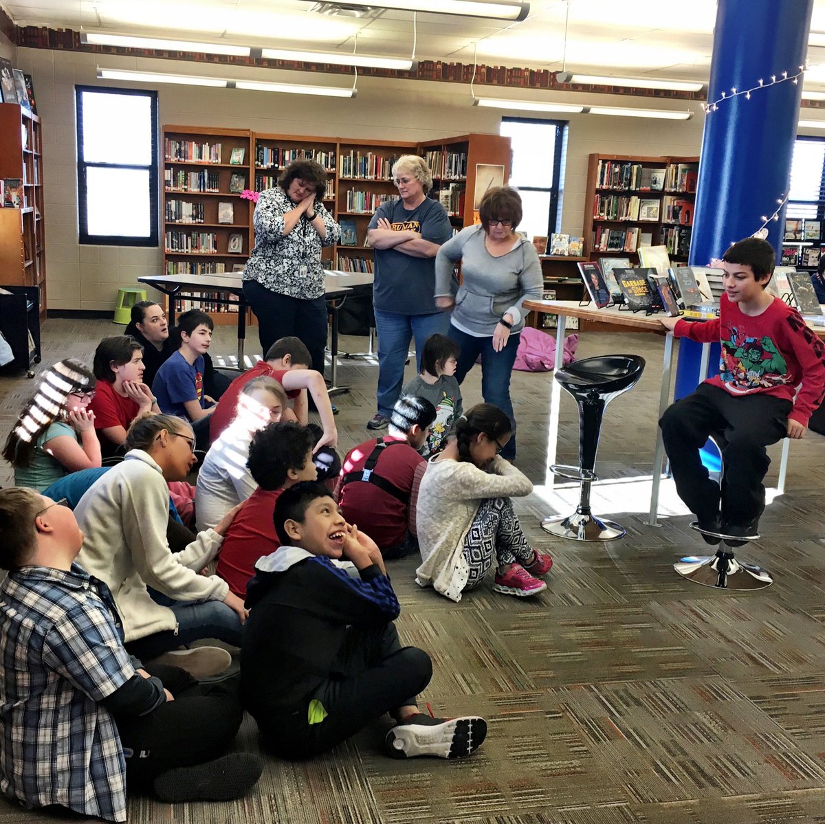 Simon says “take a nap”! @ Truman Middle School