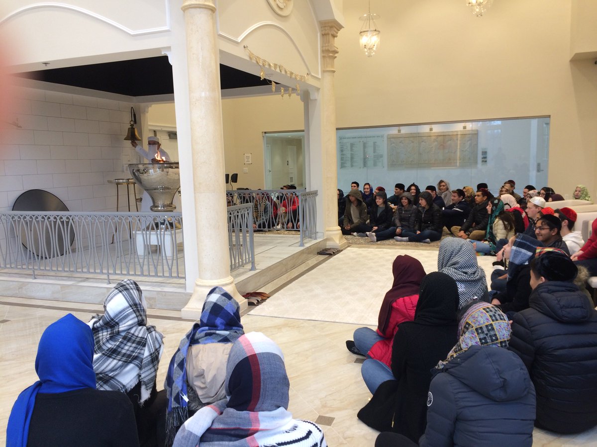 RamseyHSNJ's tweet photo. Mr. Williver's Human Geography class visited a synagogue, Hindu temple, Zoroastrian temple, and a mosque to understand the history, geography, and practices of four major religions. People vary more within the groups than vary between groups. #RamRespect #GoRamsNJ https://t.co/8zXGI7fZcS