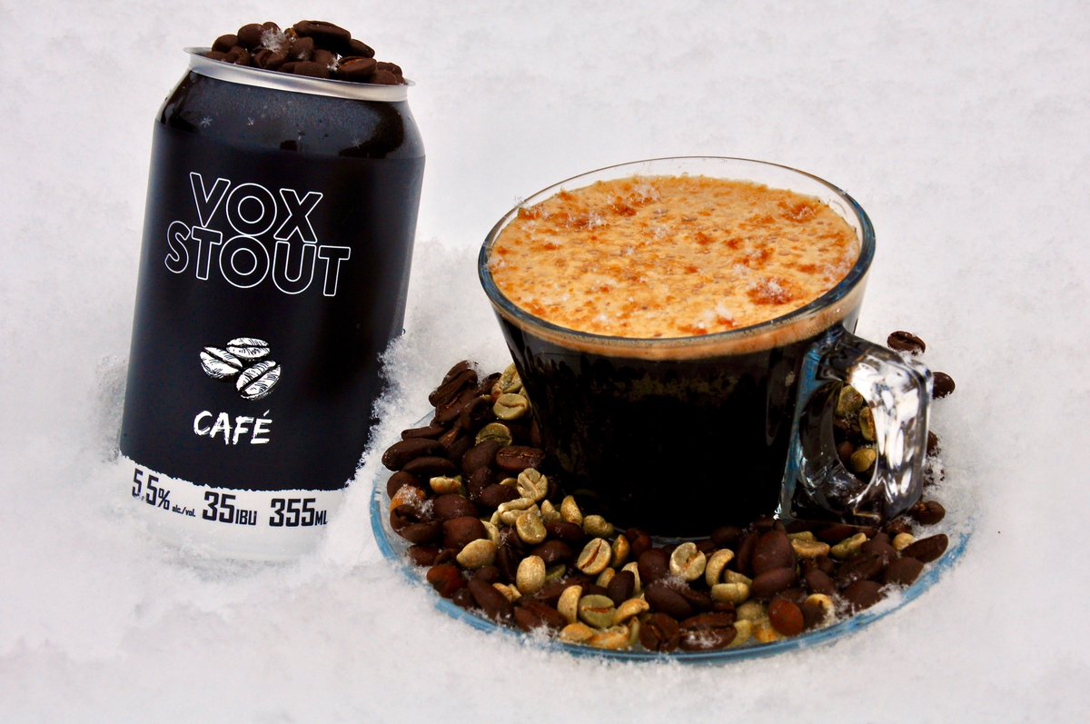 Notre nouvelle bière sera distribuée dès lundi: la Vox Stout Café!
Santé!