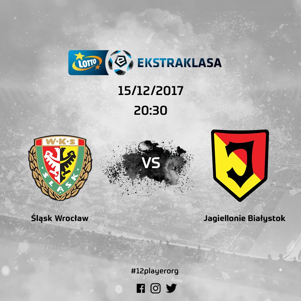 12PLAYERorg's tweet photo. W dziewięciu ostatnich spotkaniach @Jagiellonia1920 strzelała minimum jednego gola zawodnikom @SlaskWroclawPl. W ostatnich pięciu spotkaniach pomiędzy tymi zespołami rozegranymi we Wrocławiu nie padł remis. Trzykrotnie wygrała Jaga, dwa razy Śląsk. #ŚLĄJAG #Ekstraklasa https://t.co/VII50ihTeU