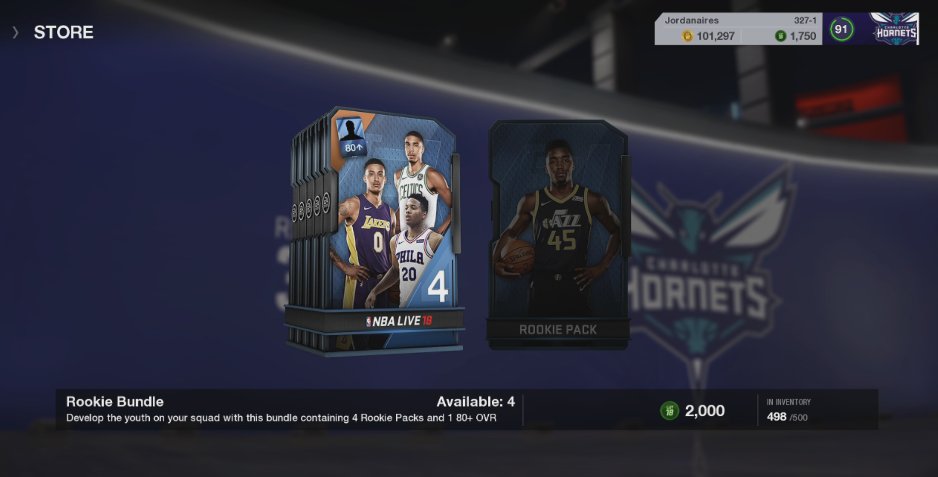 LUTNews's tweet photo. @EASPORTSNBA @NBALIVE_UT @NBALiveMovement @NBALiveOfficial @NBALiveBR @JoystickJocks Today in LUT! #RookieLadder Solo and #RookieLadder Packs! Bundle has a topper of a guaranteed Rookie Ladder Player with an 80 or higher overall! https://t.co/haNHh4ke0X