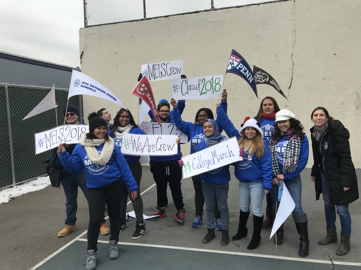 MelsReports's tweet photo. #College March was a success! @NYCOutwardBound @ELeducation @MetropolitanELS https://t.co/KlKZlEyZCD