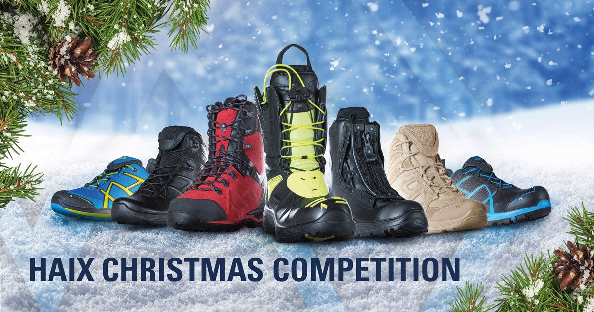 Enter the HAIX Christmas competition on Facebook and win a pair of HAIX footwear of your choice: fcld.me/fjouel