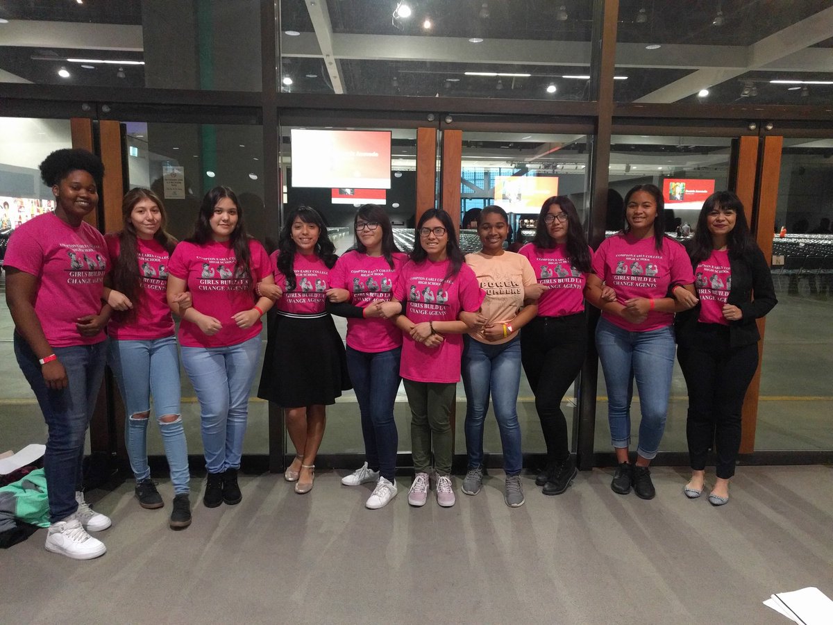 LAPromiseFund's tweet photo. "After joining Girls Build LA, I found myself empowered to take a position of leadership." Nelly, member of the Compton Early College GBLA team. #GirlsBuildLA #PowerInNumbers https://t.co/0QuWpyqMLQ