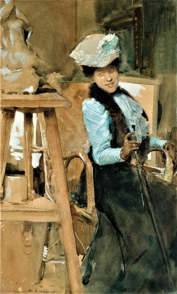lisamyway's tweet photo. @Cassini_jon a peaceful weekend to you Jon, thanks for the thought.🎄
Serene dreams✨

Elegante signora nello studio di uno scultore

🎨Antoine #Calbet  1860 1944 https://t.co/aWyThXwHJI