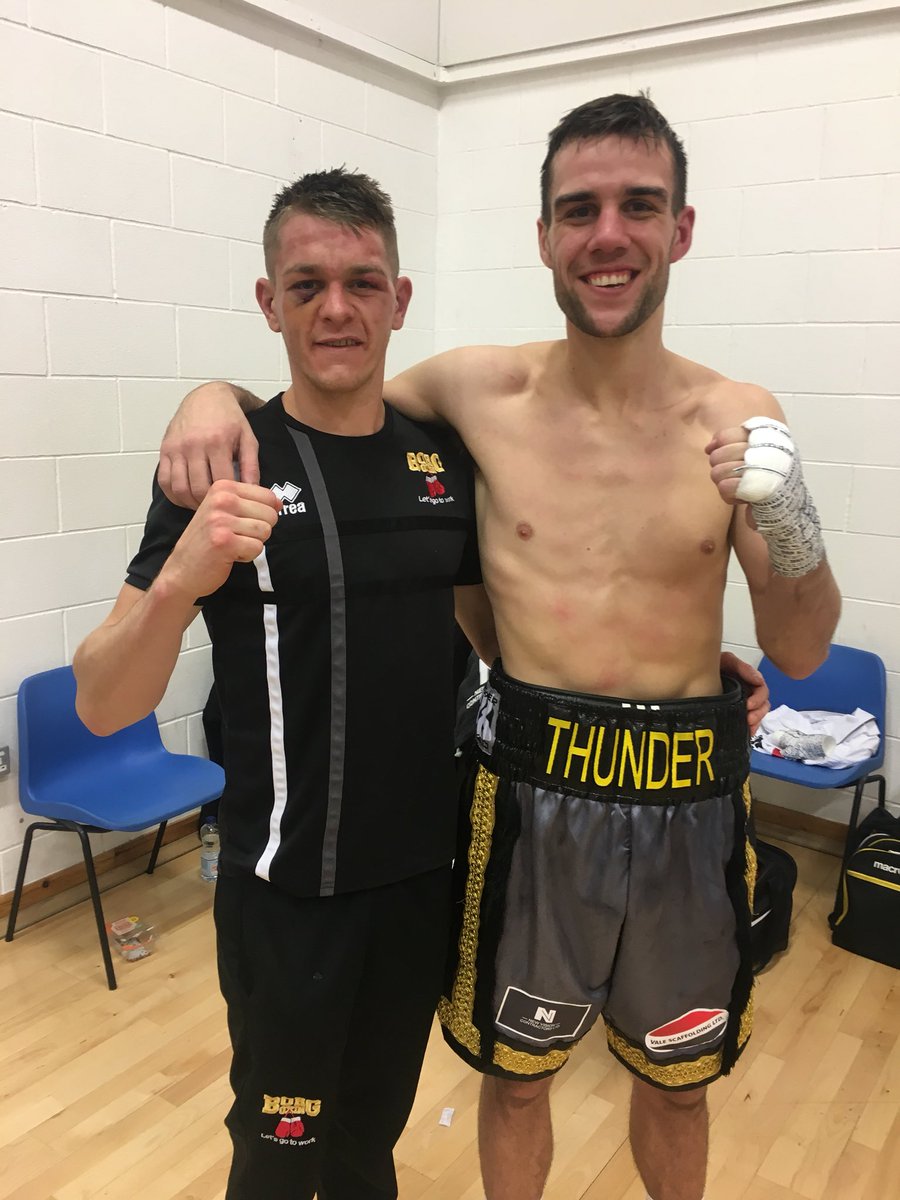 SanigarEvents's tweet photo. 🏴󠁧󠁢󠁷󠁬󠁳󠁿 Two new Welsh Champions 🏆🏆 @gavin1gwynne @BoxingWales @nathanthorley1 💥🥊 https://t.co/vWUhqVhMM0