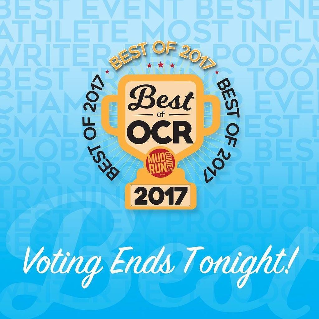 MudRunGuide's tweet photo. The clock ticks! Midnight tonight voting closes. Follow the link in our profile. @jonalbon @callhobie @huntthesheriff @lindsaydawnwebster @reakolbl @ocrwc @barbarian_race @bonefrog_ @citychallengerace @deadendrace @f.i.t.challenge @goliathonocc @greenber… https://t.co/wXIUh0VNdQ https://t.co/OnVcNVfu6H