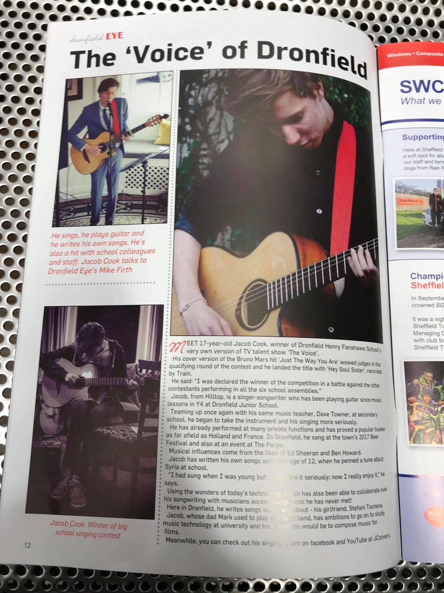 jacobcookmusic's tweet photo. Just got featured in my local paper!! 😄😊😊 #jccovers #music #singing https://t.co/OIofzxmOlV