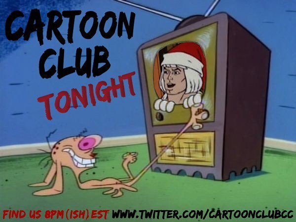 CartoonClubCC's tweet photo. Cartoon Club tonight! Tune in around 8 pm EST https://t.co/UYeLdqPgyC #renandstimpy #motu #heman #xmas #christmasspecial #saturdaymorningcartoons #cartoons #ccinvite #cartoonclubcc https://t.co/CwibguTVXU https://t.co/pHSIwicUKv