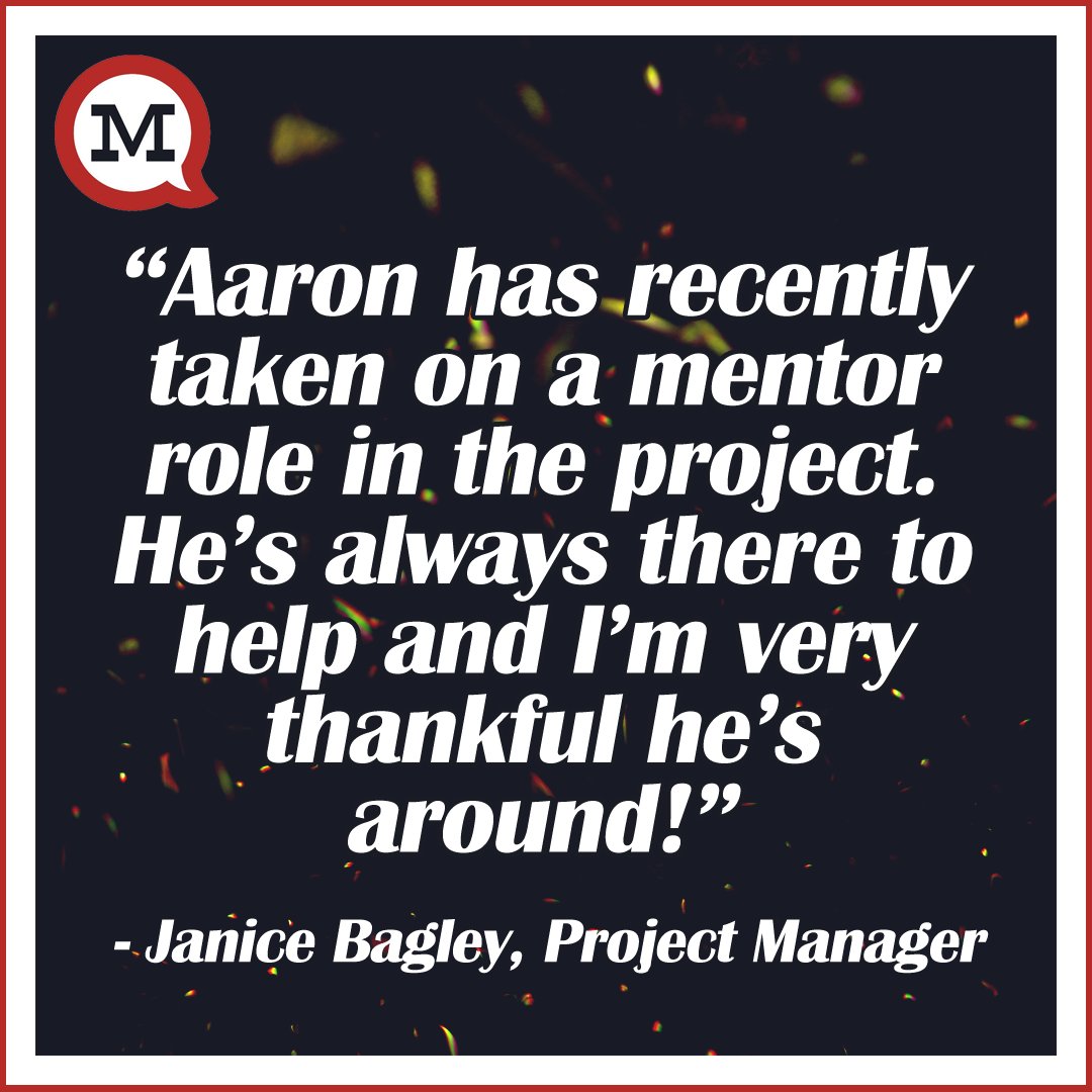 modsquad's tweet photo. On this, the FOURTH night of #8NightsofAwesome, we are celebrating Aaron Bradley. A true team player here at ModSquad. Project Manager, Janice Bagley, was more than happy to offer her thoughts on why he's such an awesome Mod. Thank you, Aaron! https://t.co/lgAvkrliRW