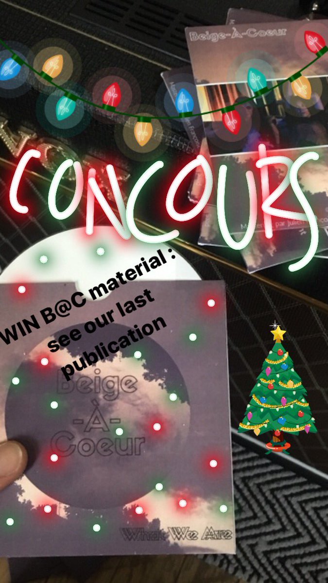 Win our single+poster : go to our Instagram or Facebook to know how ! 
<a href="/BeigeACoeur/">Beige-à-coeur</a> #christmas #concours #win #single #electro