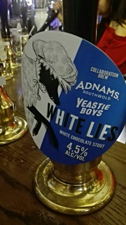 BoltonCAMRA's tweet photo. At Barristers Bar White Lies White Chocolate Stout from @adnams and @yeastieboys https://t.co/fEBH4VdbM8 #itsnotdark #bolton #ukpubs https://t.co/obVTd06G1X