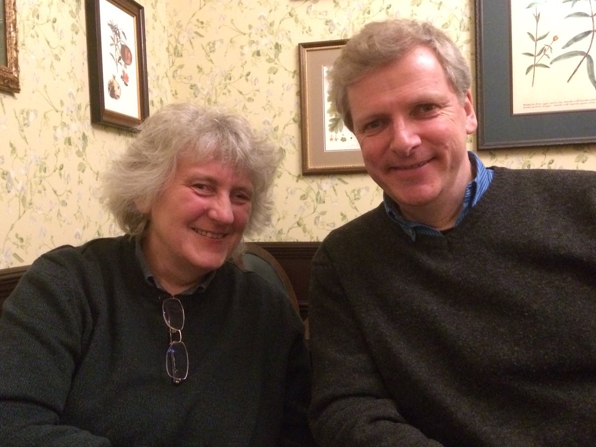 Our new President Jacqui Pearce with tonight’s #GeoffEgan speaker <a href="/pipearchive/">NationalPipeArchive</a>’s David Higgins. A big welcome to council to Roger Leech, <a href="/hlsteyne/">Dr Hanna #ceasefireNOW</a> and <a href="/James__Dixon/">James Dixon</a> too