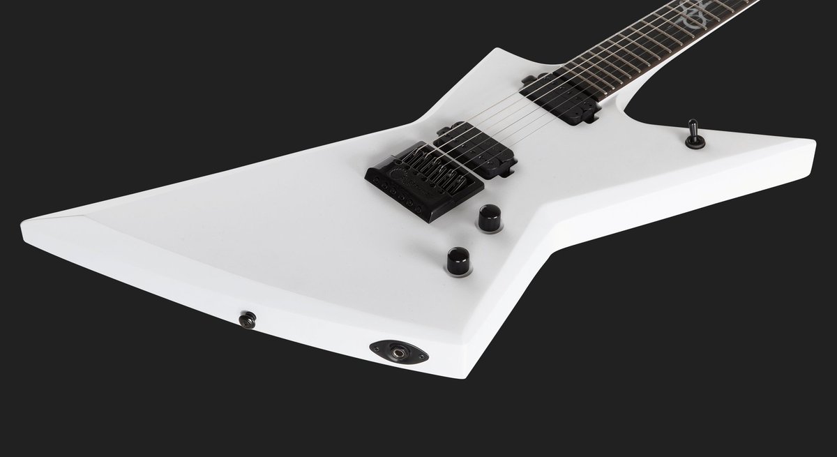 Evertune Your Prayers Have Finally Been Answered We Present The Explorer Shaped Solar Guitars E1 6et In White Matte Which Is Also The Only Evertune8 Model That Didn T Already Sell Out