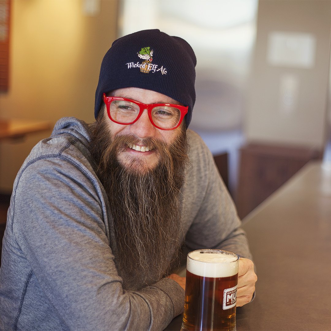 Keep your noggin toasty this winter with our Wicked Elf beanie. To win it, all you have to do is drink 6 beers or visit 3 times throughout this holiday season. #tooeasy #wickedelf #tanktotable #rockbottom #craft #beer #drinklocal #happyholidays