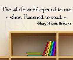 The whole world opened to me when I learned 2 read. -Mary McLeod Bethune #read #comics bit.ly/1LpYg7O