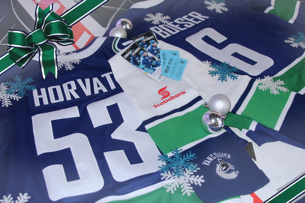 farhanmohamed's tweet photo. Win a pair of tickets to 3 @Canucks games + a Bo Horvat jersey + a Brock Boeser jersey https://t.co/IGuLTUZarH RT to enter! #DH12Days #WeAreAllCanucks https://t.co/dOaDUvoD7r