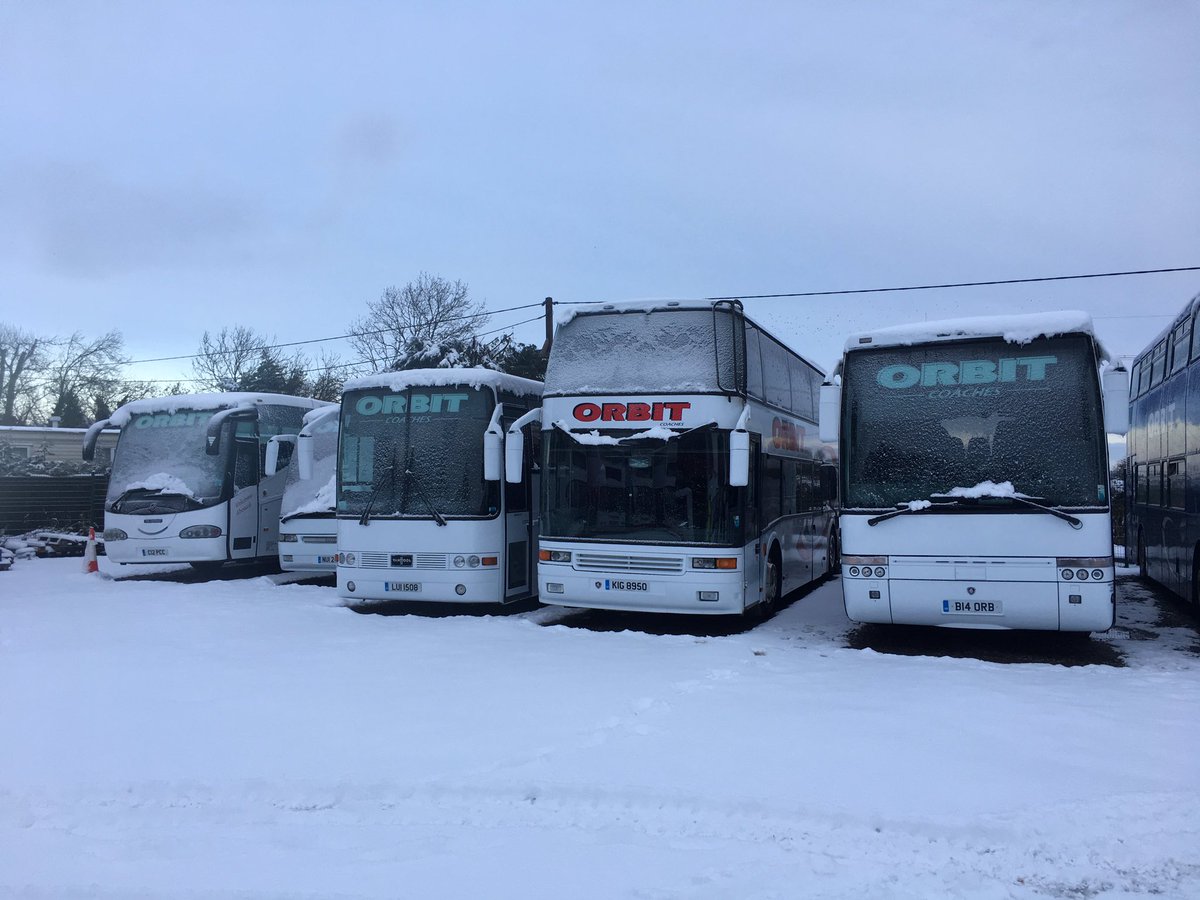 orbitcoachesltd's tweet photo. Great job by everyone at orbit coaches this week under tricky conditions thank you all ❄️ https://t.co/xKBKkRSo1r