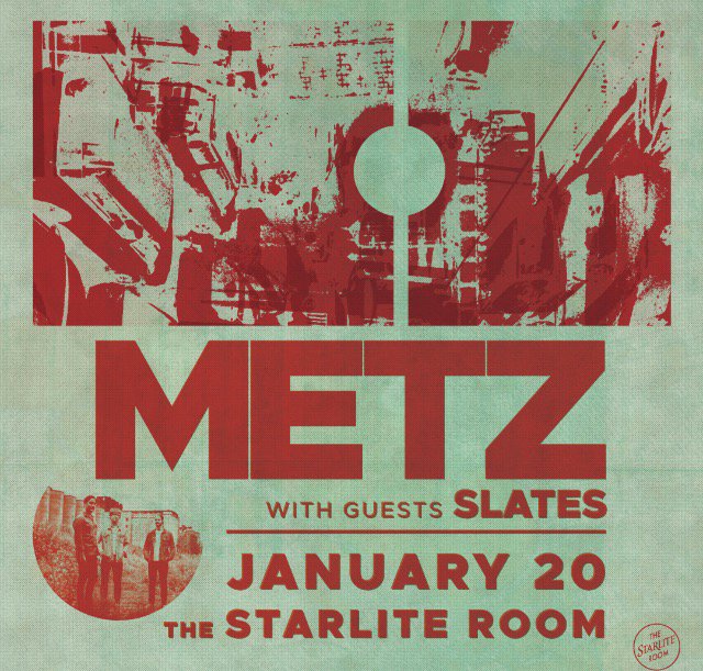newdamage's tweet image. .@SLATESband plays w/ @METZtheband Jan 20 in Edmonton! 🆒